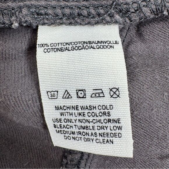 Free People City Slouch Plaid Flannel Utility Pants Grey White 4 - Picture 11 of 15